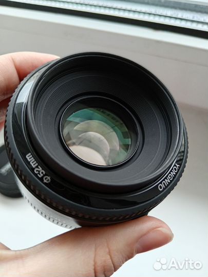 Объектив yongnuo 50mm f1. 8 canon