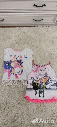 Футболки шорты на девочку р. 122-128