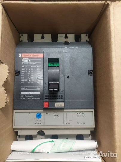 Schneider Electric 29632 NS100n TM63D 3п3t
