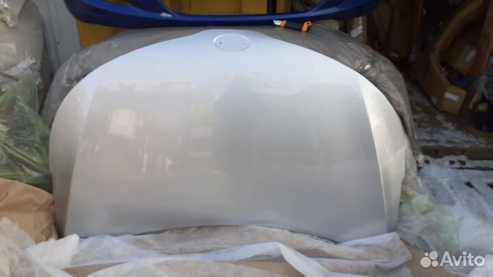 Капот Kia Rio 3 все цвета /серебристый