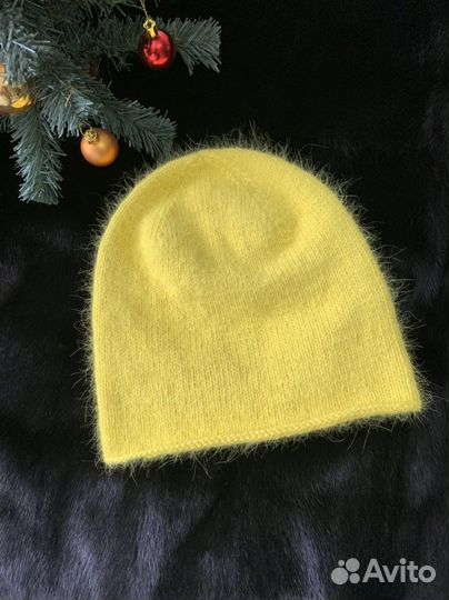 Шапка бини из пуха норки