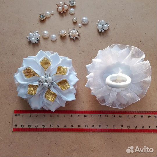 Резиночки для волос ручной работы