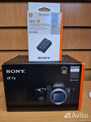 Sony a7 iii (a7m3) bdy + Аккумулятор sony NP-FZ100 купить в Москве с ...