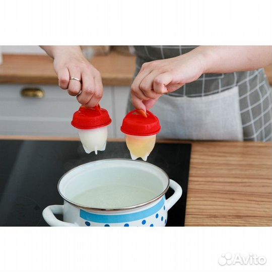 Набор контейнеров для варки яиц без скорлупы, 5 шт