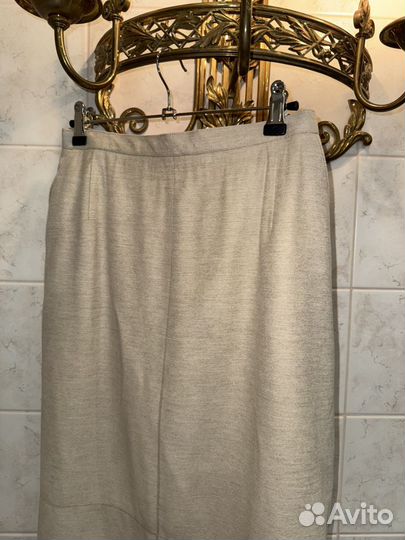 Юбка кашемировая песочного цвета