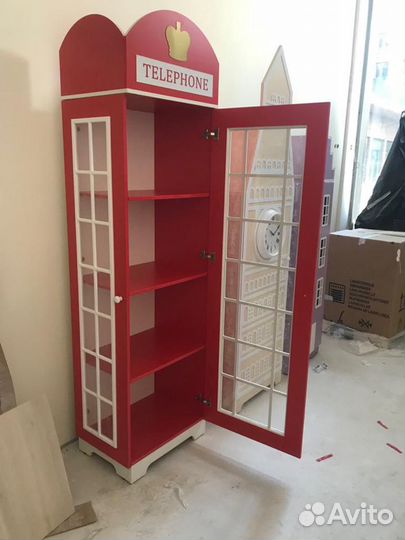 Шкафы домики в детскую. Стенка из шкафов Ш-18