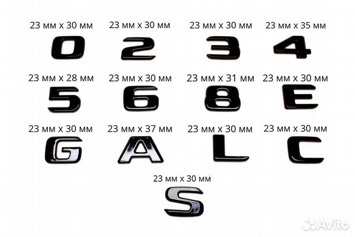 Комплект: шильдик Mercedes GLA200 + AMG черн