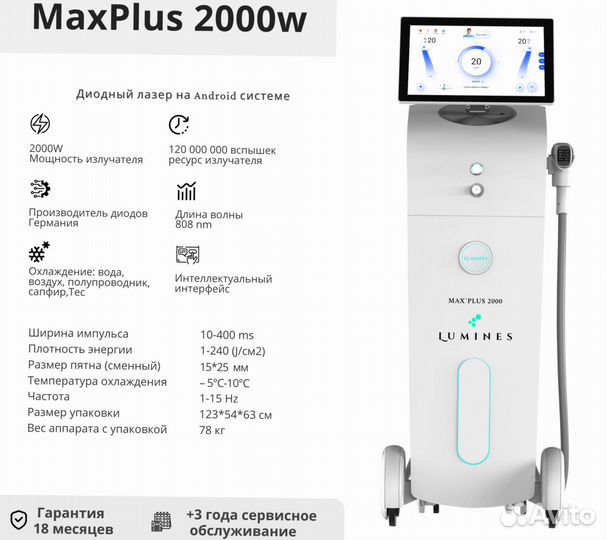 Диодный лазер Лю'Минес MaxPlus 2000W