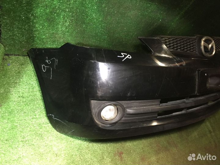 Бампер передний рест Mazda Demio DY3R DY3W Черный