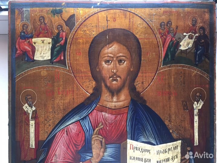 Икона Господь Вседержитель с житием