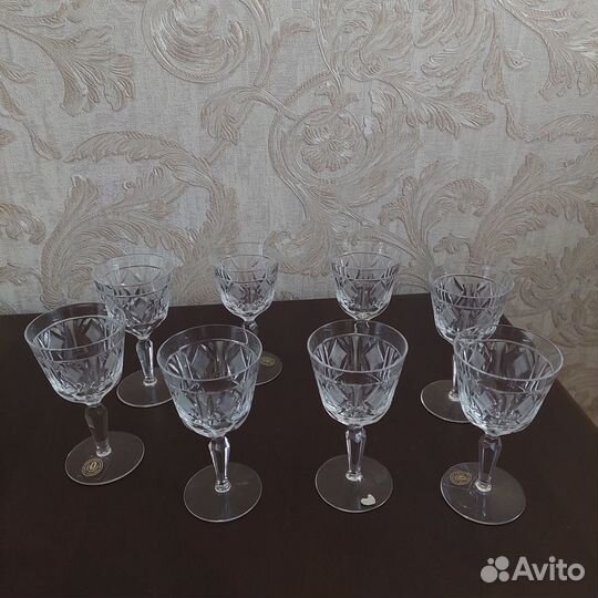 Рюмки хрустальные 8 шт.Югославия