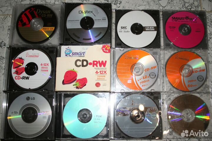 Диски cd-rw новые