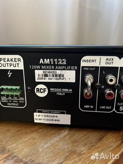 Усилитель мощности звука amplifer RCF AM1122