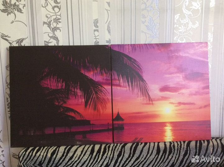 Интерьер, картины, модуль