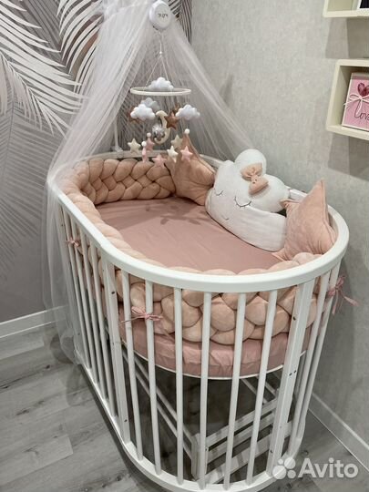 Балдахин с держателем в детскую кроватку