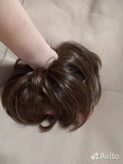 Хвост шиньон на резинке