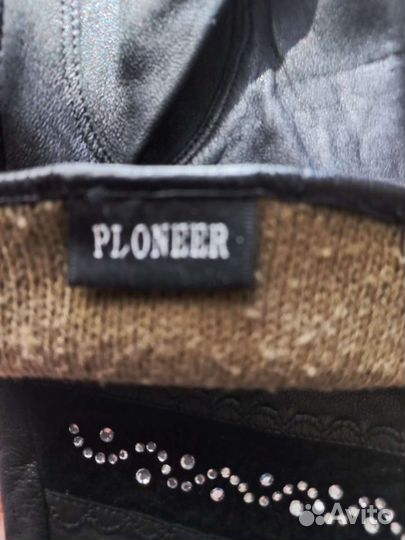 Перчатки женские кожаные