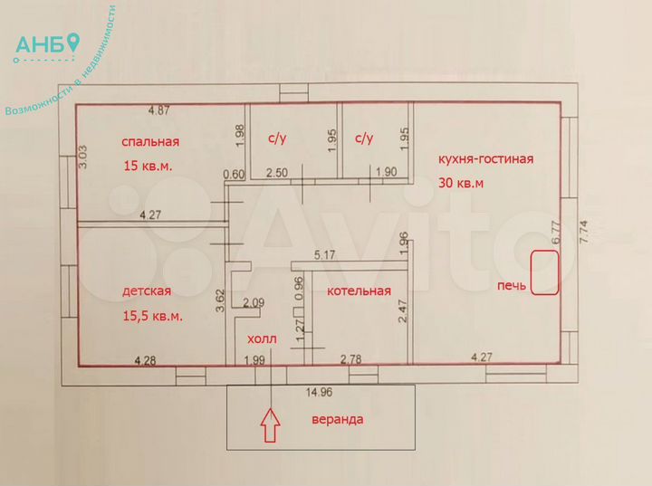 Дом 88 м² на участке 24 сот.
