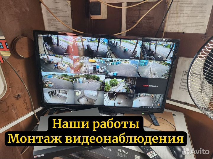 Комплект видеонаблюдения с установкой