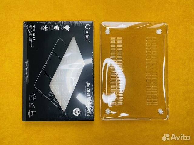 Чехол на MacBook Pro 13 (2016-2020 ) прозрачный