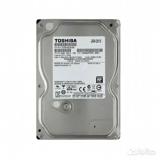 Toshiba 1 (DT01ACA100)