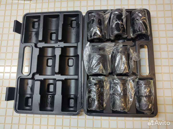 Набор ударных торцевых головок для гайковёрта