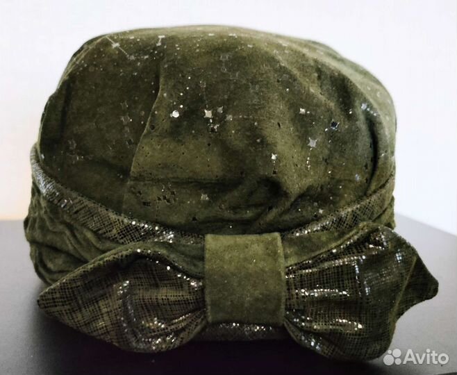 Женский головной убор из натуральной кожи