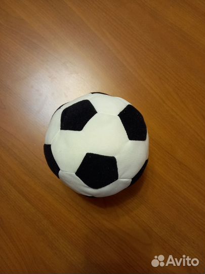 Мягкая игрушка икеа спарка футбольный, 27 см, черн