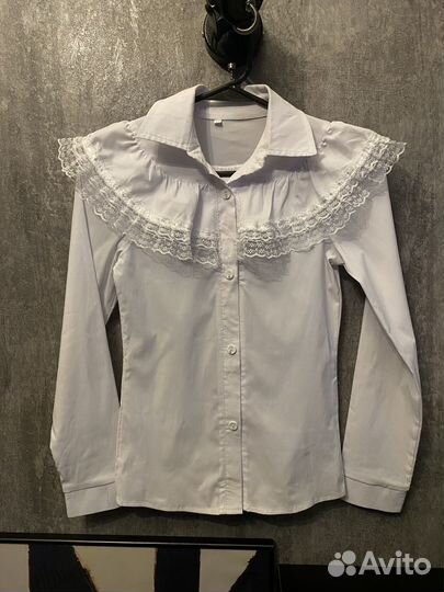 Блузка белая школьная
