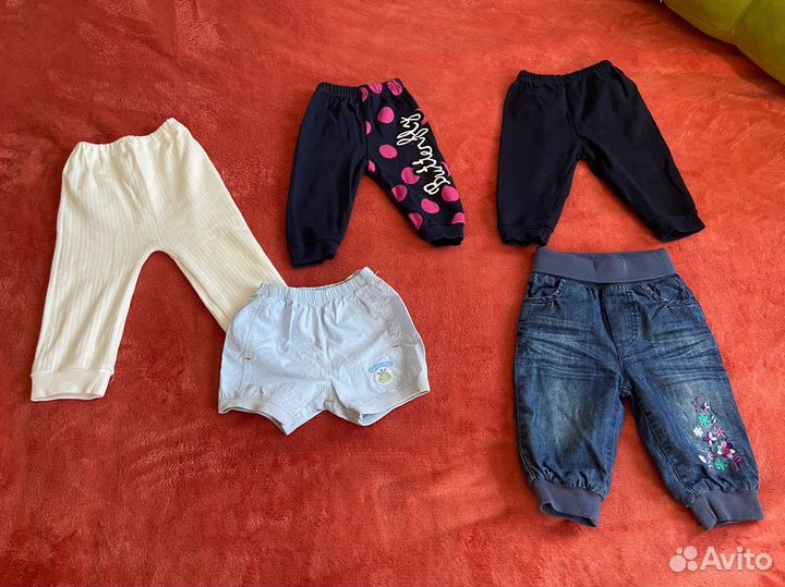 Детские вещи пакетом 68 74 на девочку