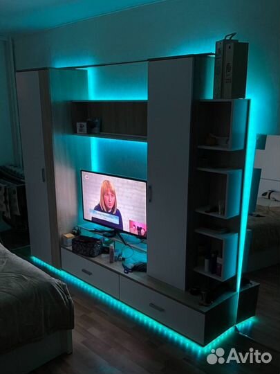 Светодиодная лента с пультом новая 20 метров