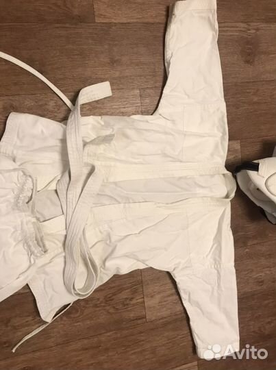 Комплект Кимоно для карате защита шлем 6-8 лет