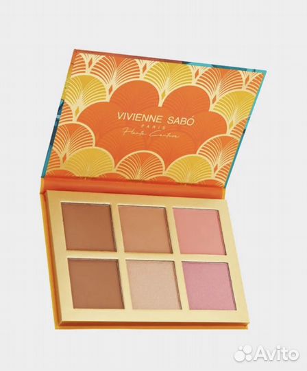 Палетка контуринга (скульптор,хайлайтер,румяна)