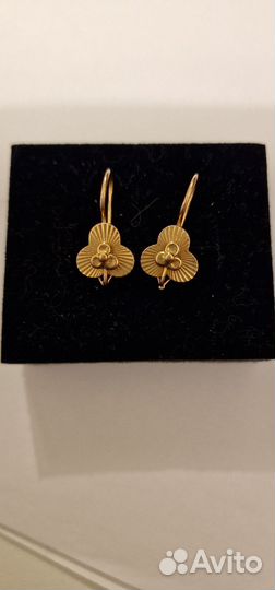 Золотые серьги СССР