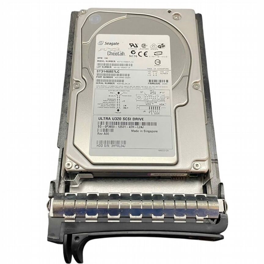 [F3659] Жесткий Диск Dell 146gb U320scsi 3.5" Hdd F3659