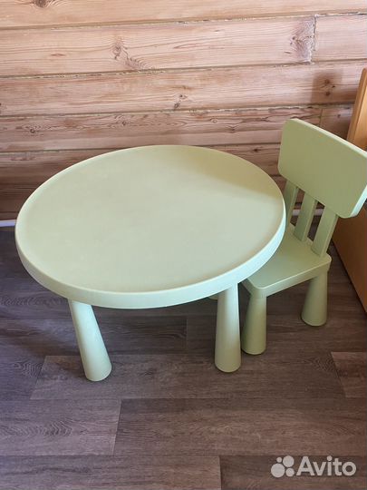 Стол и стул mammut IKEA