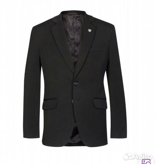 Пиджак школьный черный р.128