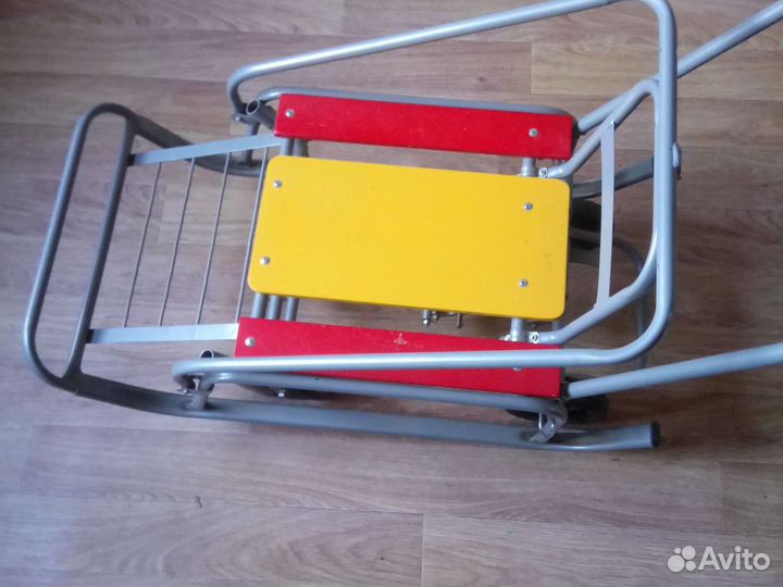 Санки детские на больших колёсах