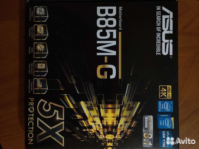 Материнская плата asus b85m g