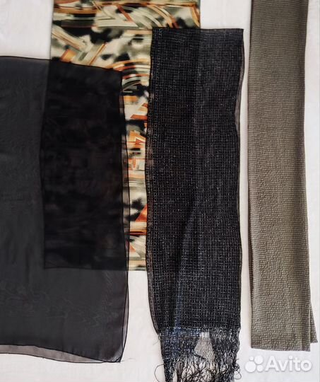 Женские легкие шарфики, платки, шапки