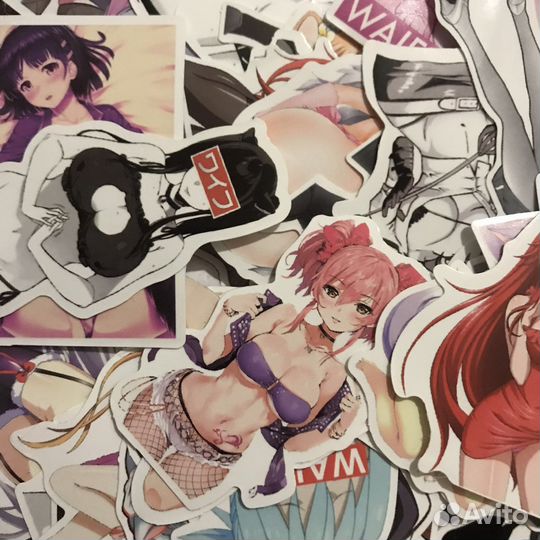 Стикеры аниме наклейки (50 штук)