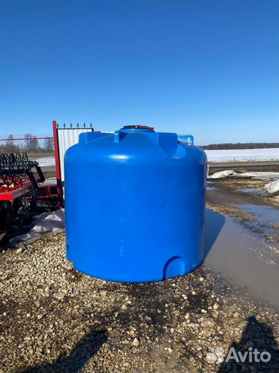Пластиковая ёмкость эвл 5000 л вертикальная синяя