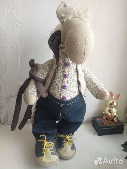 Игрушка ручной работы - Конь Алёша)