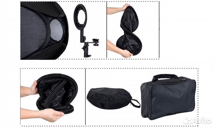 Софт-бокс для внешних вспышек 40x40.60x60.80x80