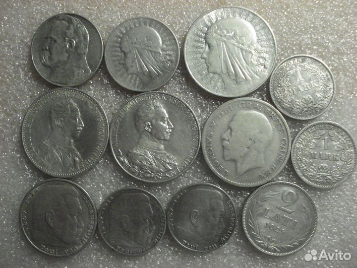 Иностранные серебрянные монеты