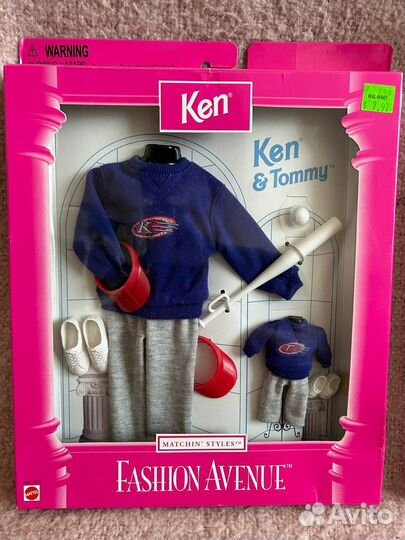 Barbie & Kelly Fashion, Ken & Tommy наборы одежды