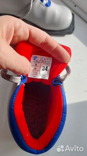 Лыжные ботинки 34р