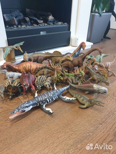 Динозавры Schleich/Papo/Safari снятость, 26 штук