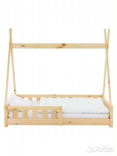 Подростковые Kinderbett Tipi Rausfallschutz 140x70cm