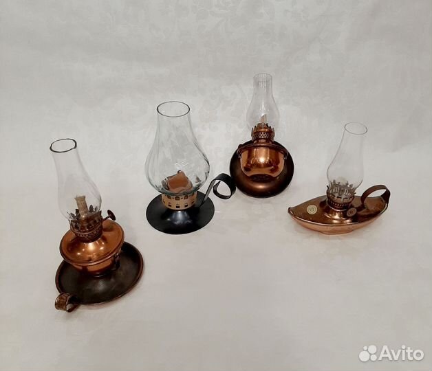 Керосиновая лампа медь